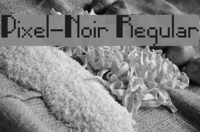 Pixel-Noir Regular Font examples