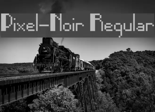 Pixel-Noir Regular Font examples