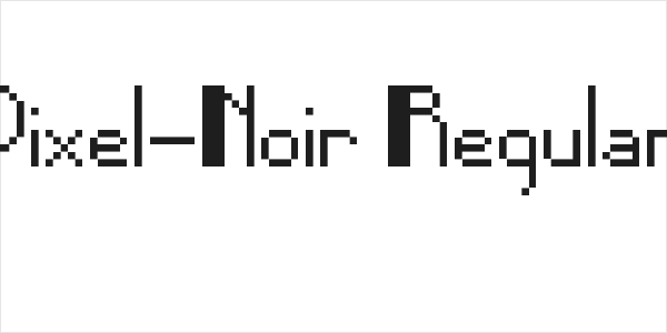 Pixel-Noir Regular Logo