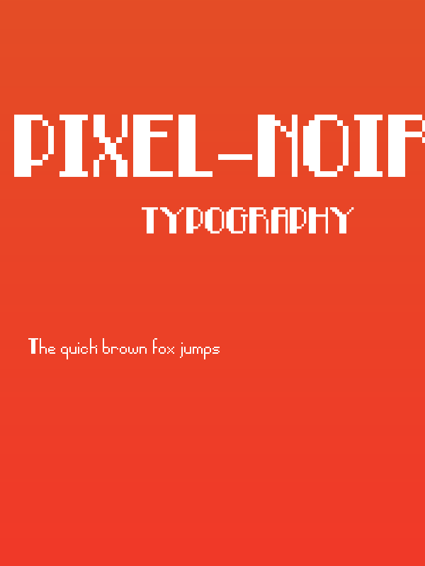 Pixel-Noir Regular Poster