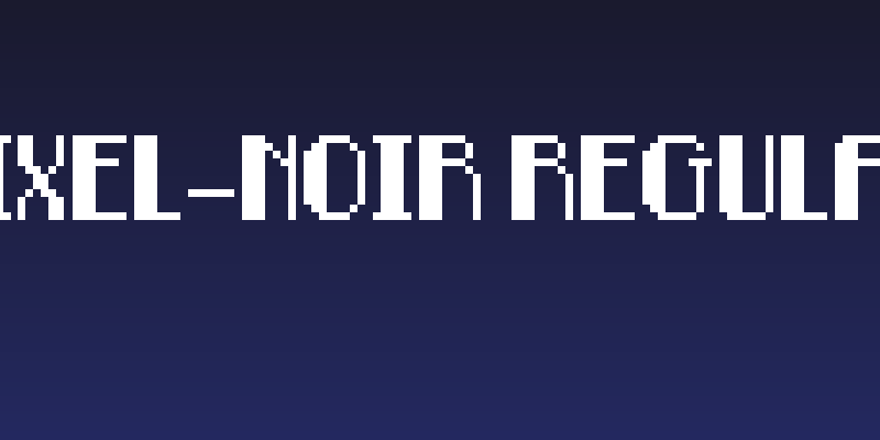 Pixel-Noir Regular Social Header