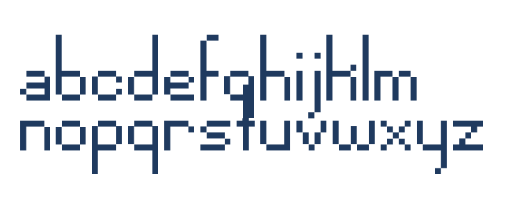 Pixel-Noir Regular Lowercase