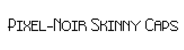 Pixel-Noir Skinny Caps  font caratteri gratis
