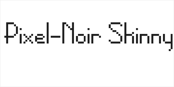 Pixel-Noir Skinny Logo