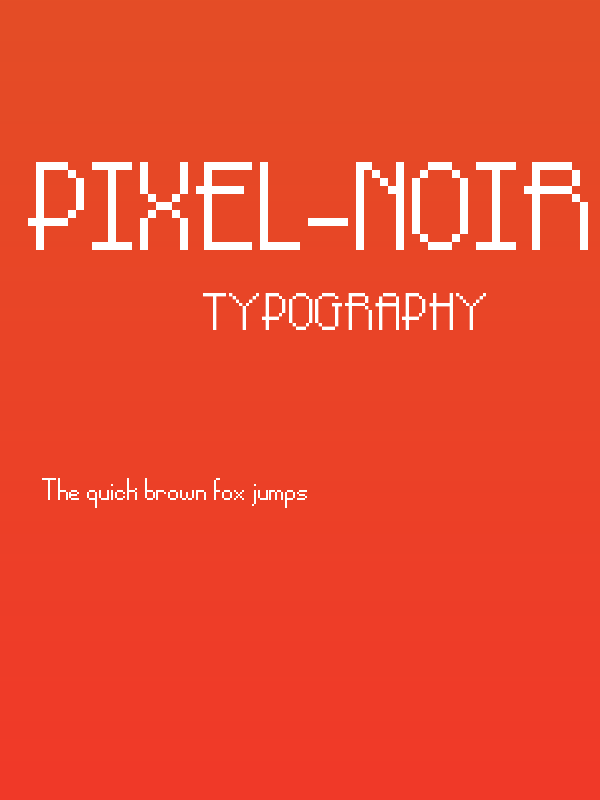 Pixel-Noir Skinny Poster