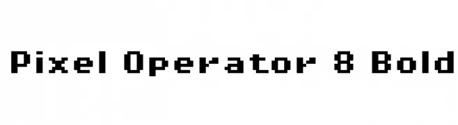 Pixel Operator 8 Bold  Fuentes Gratis Descargar