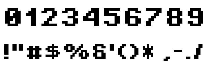 Pixel Operator 8 Bold Font OTHER CHARS