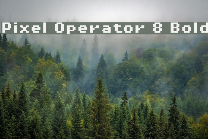 Pixel Operator 8 Bold Font examples