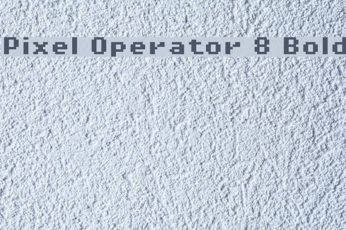 Pixel Operator 8 Bold Font examples