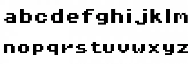 Pixel Operator 8 Bold 字体 小写