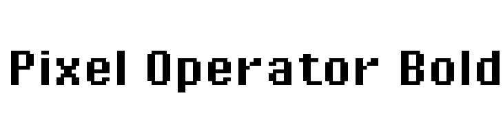 Pixel Operator Bold Font