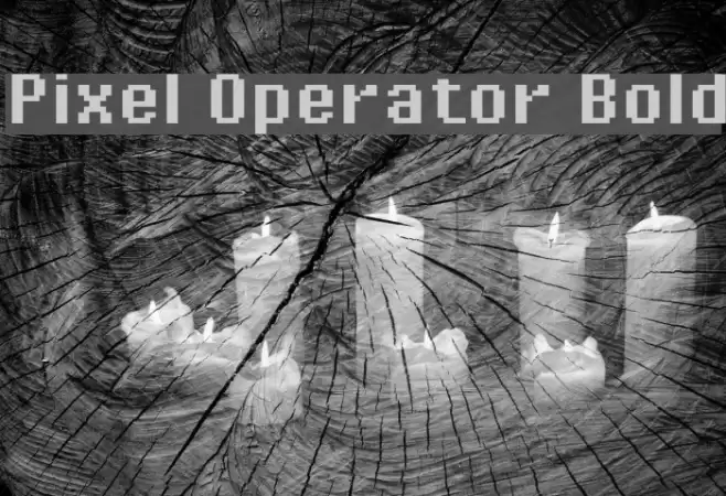 Pixel Operator Bold Font examples