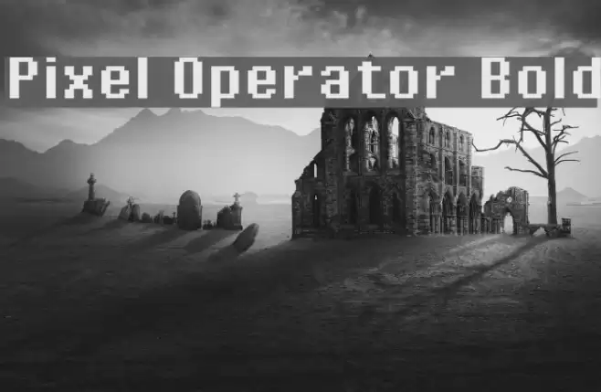 Pixel Operator Bold Font examples