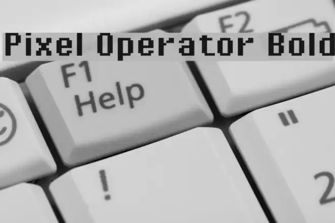 Pixel Operator Bold Font examples
