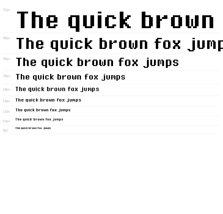 Pixel Operator Bold Waterfall
