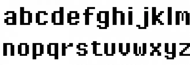 Pixel Operator Bold Шрифта строчной