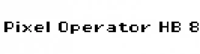 Pixel Operator HB 8  フリーフォントのダウンロード