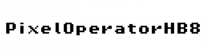 Pixel Operator HB 8  Descarca Fonturi Gratis