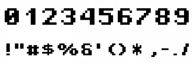 Pixel Operator HB 8 Font OTHER CHARS