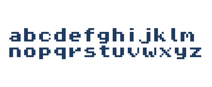 Pixel Operator HB 8 Lowercase