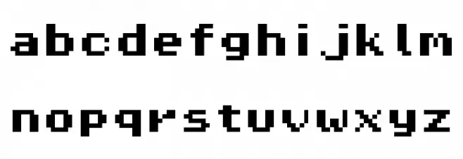 Pixel Operator HB 8 Caratteri MINUSCOLO