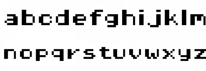 Pixel Operator HB 8 Caratteri MINUSCOLO