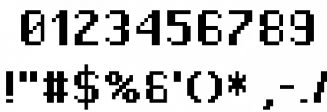 Pixel Operator HB SC Font OTHER CHARS