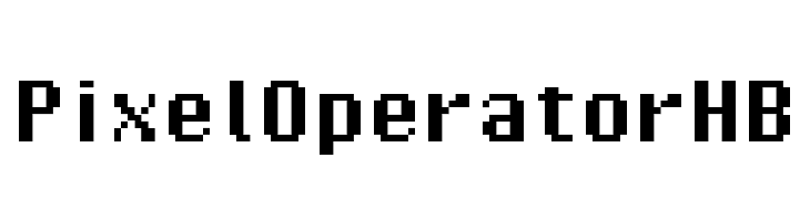 Pixel Operator HB  Frei Schriftart Herunterladen
