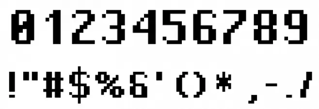 Pixel Operator HB Font OTHER CHARS
