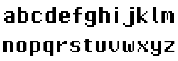 Pixel Operator HB Font LOWERCASE