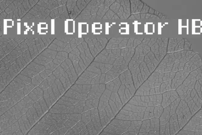 Pixel Operator HB Font examples