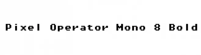 Pixel Operator Mono 8 Bold  لخطوط تنزيل