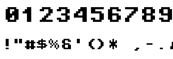 Pixel Operator Mono 8 Bold Font OTHER CHARS