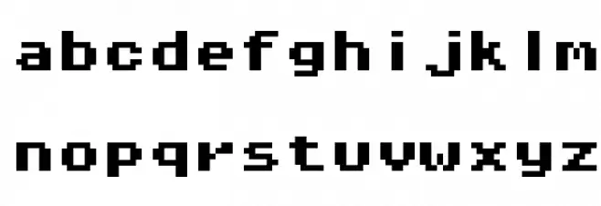 Pixel Operator Mono 8 Bold Font LOWERCASE