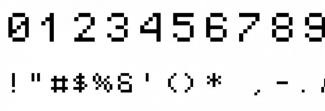 Pixel Operator Mono 8 Font Alte caractere
