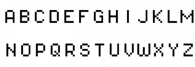 Pixel Operator Mono 8 Schriftart Groß
