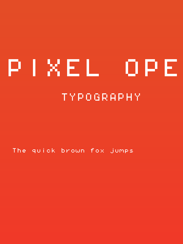 Pixel Operator Mono 8 Poster