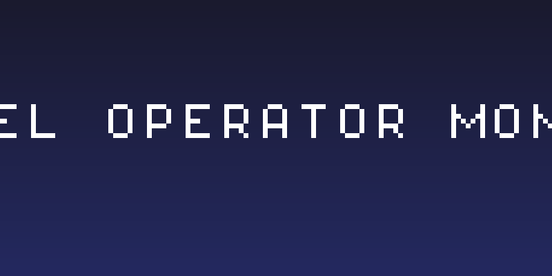Pixel Operator Mono 8 Social Header