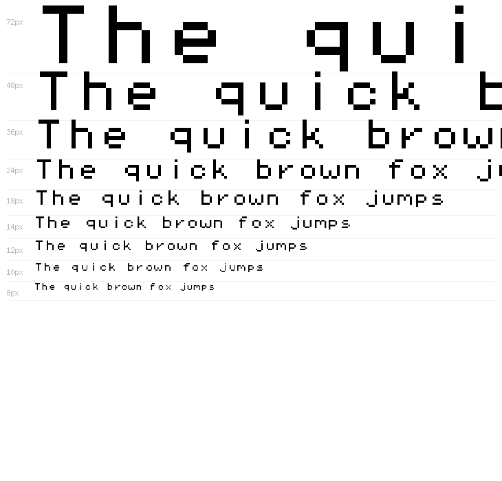 Pixel Operator Mono 8 Waterfall