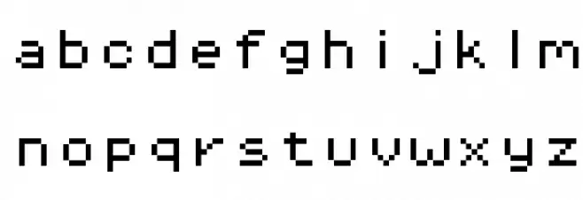 Pixel Operator Mono 8 Font Litere mici