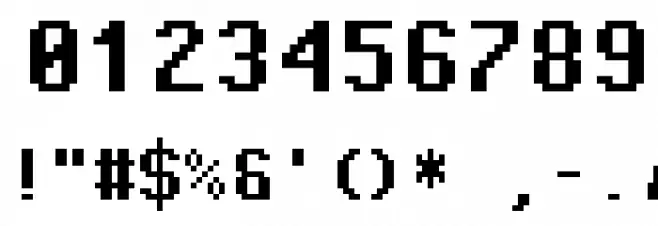 Pixel Operator Mono Bold Font OTHER CHARS