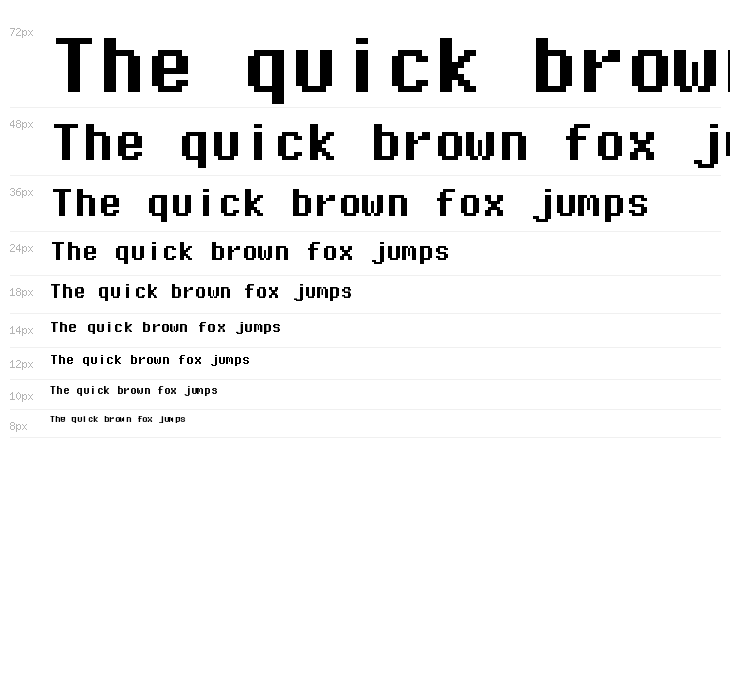Pixel Operator Mono Bold Waterfall
