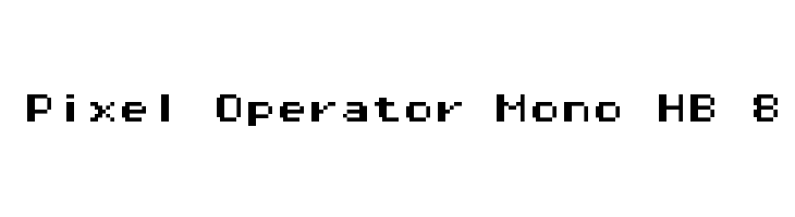 Pixel Operator Mono HB 8  フリーフォントのダウンロード