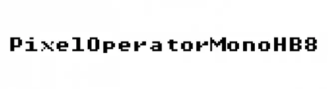 Pixel Operator Mono HB 8  Descarca Fonturi Gratis