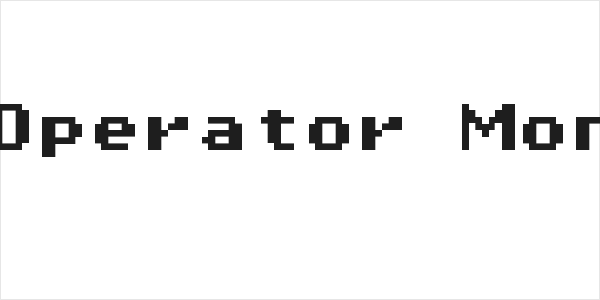 Pixel Operator Mono HB 8 Logo
