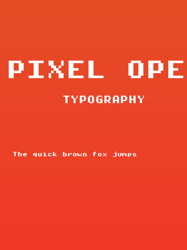 Pixel Operator Mono HB 8 Poster