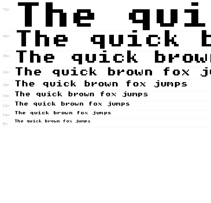 Pixel Operator Mono HB 8 Waterfall