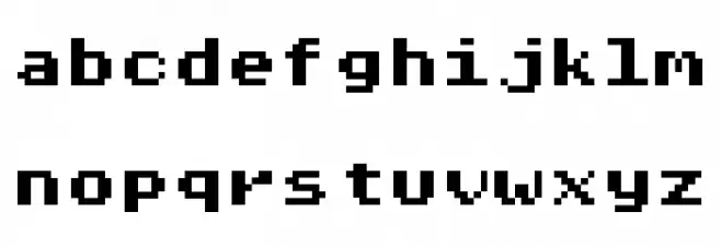 Pixel Operator Mono HB 8 फ़ॉन्ट लोअरकेस