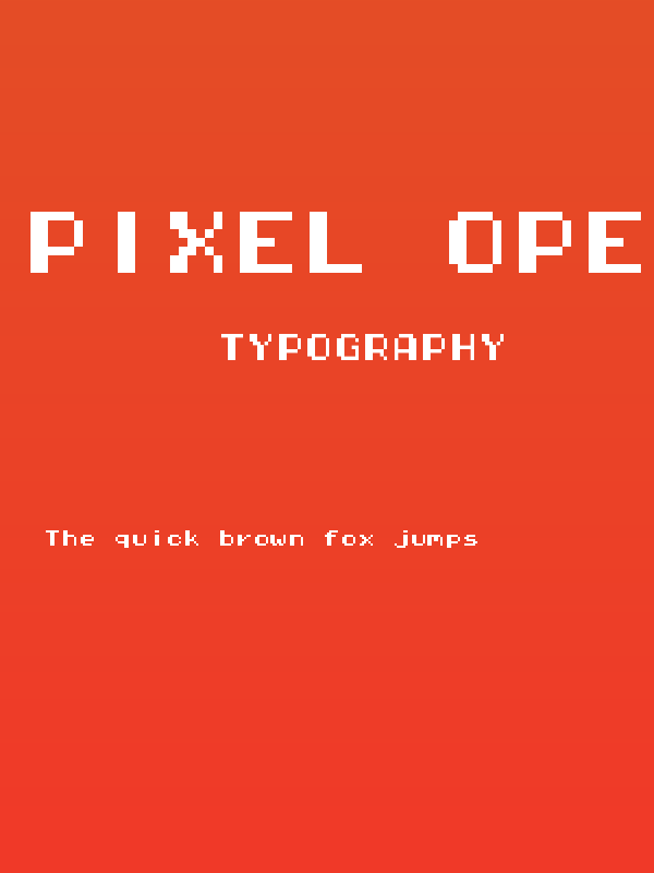 Pixel Operator Mono HB 8 Poster