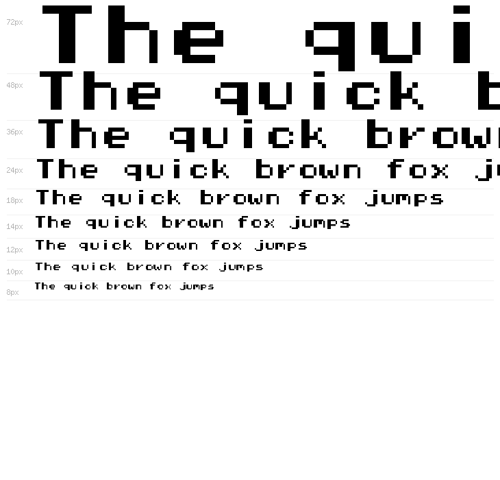 Pixel Operator Mono HB 8 Waterfall